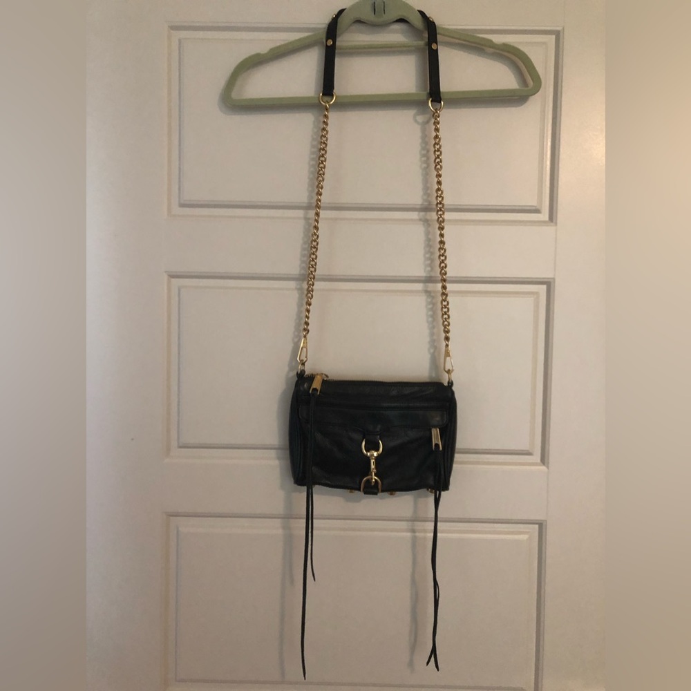 Rebecca Minkoff Black Leather Crossbody Bag